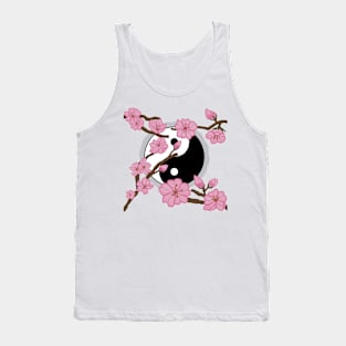 Yin and Yang sakura Tank Top